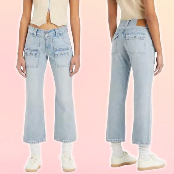 NWT LEVI'S Middy Mid Rise Ankle Bootcut Jean Sz 24 - Picture 1 of 8